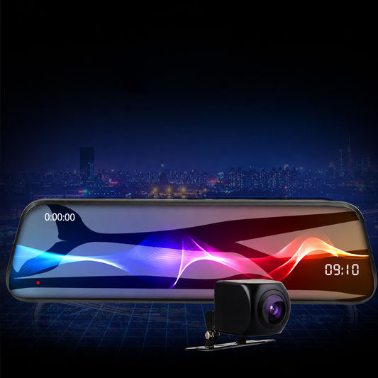 Retrovisor Smart HD, dos puntos. Cámara de reversa y grabación dual para tu vehículo.