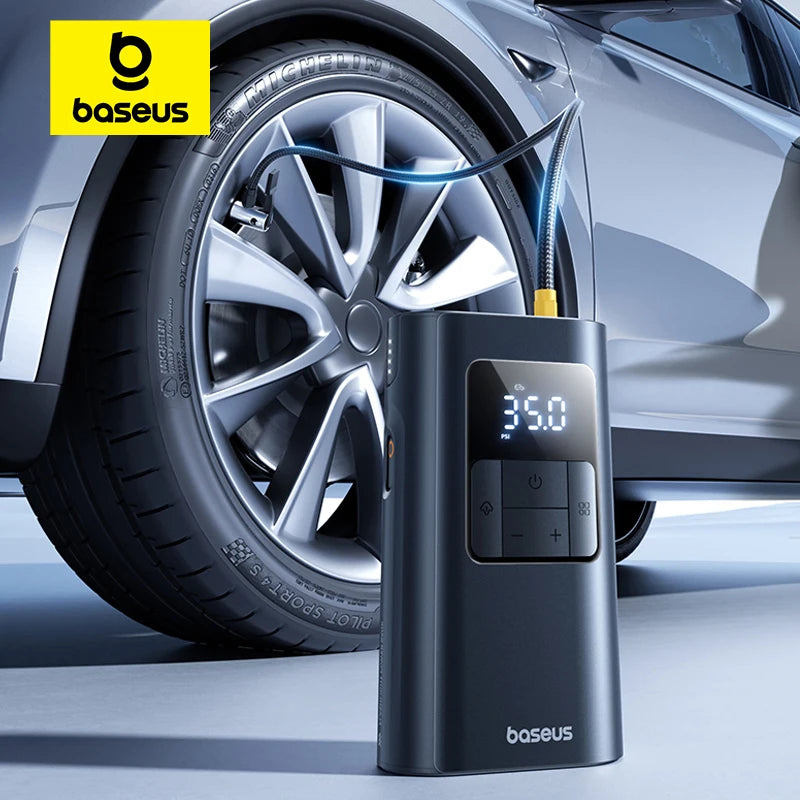 Inflador Inteligente Inalámbrico para Neumáticos con Power Bank y Linterna LED