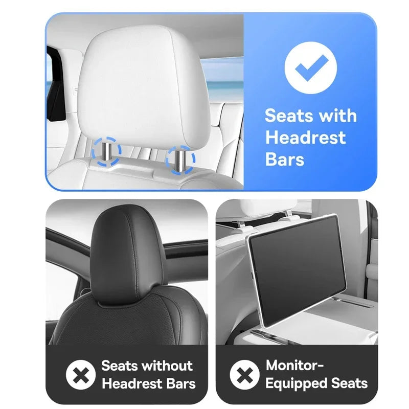 Mesa Plegable para Asiento Trasero con Soporte para Laptop y Tablet